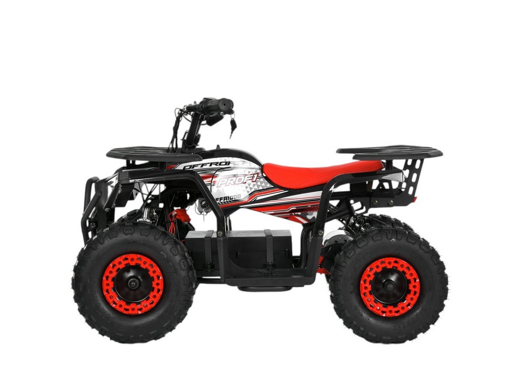 Квадроцикл електричний HB-FFA1000-2-3, чорно-червоний, 1000W, 48V