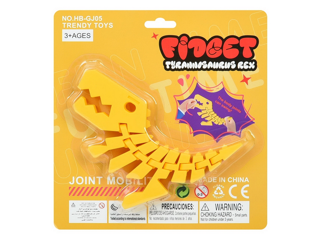 Игрушка антистресс фиджет динозавр HB-GJ05, 4 вида; (цена за 1шт)