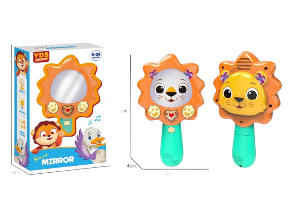 Музыкальная игрушка Лев – зеркало с эффектом