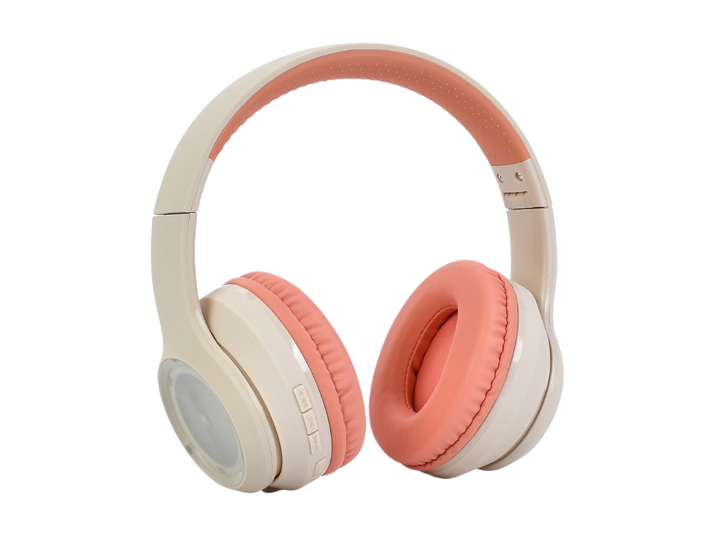Наушники беспроводные Bluetooth, акум, TFслот, FM, свет, USB зарядное, 4 цвета
