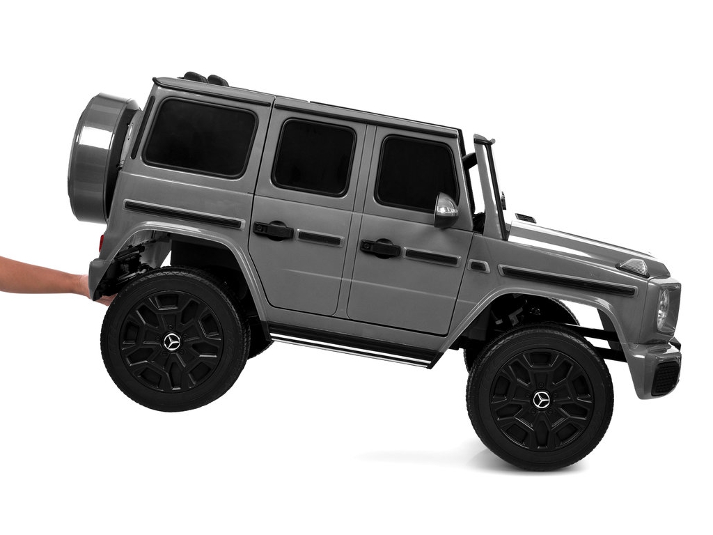 Електромобіль двомісний JJ2288EBLR-11 Mercedes-Benz, 1х24V7/AH, 4×45W, EVA, TF, сірий