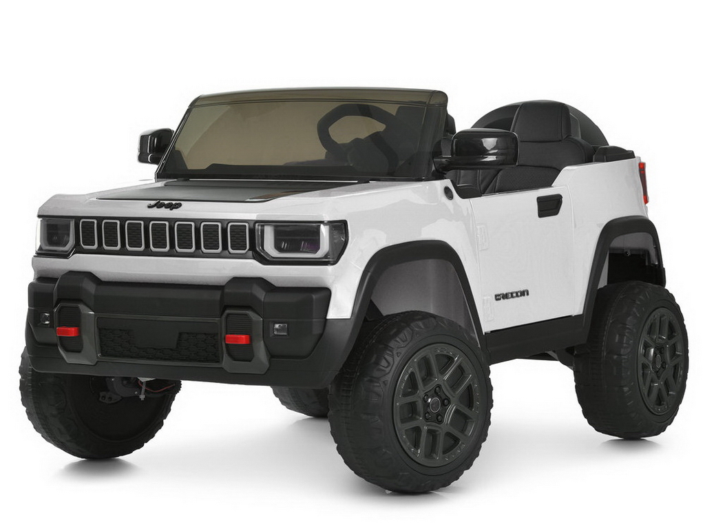 Электромобиль двухместный JJ2500EBLR-1(24V), 141 см, 4x25W, EVA колеса,белый, Bambi Racer