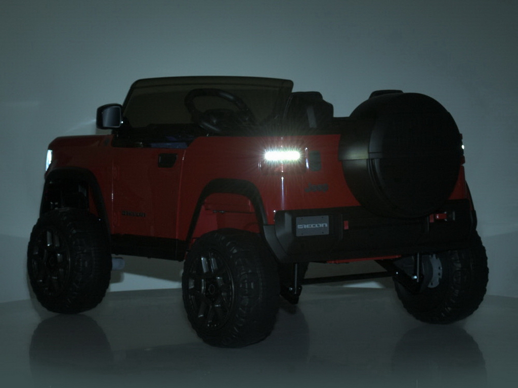 Электромобиль двухместный JJ2500EBLR-2(24V), 141 см, 4x25W, EVA колеса, черный, Bambi Racer