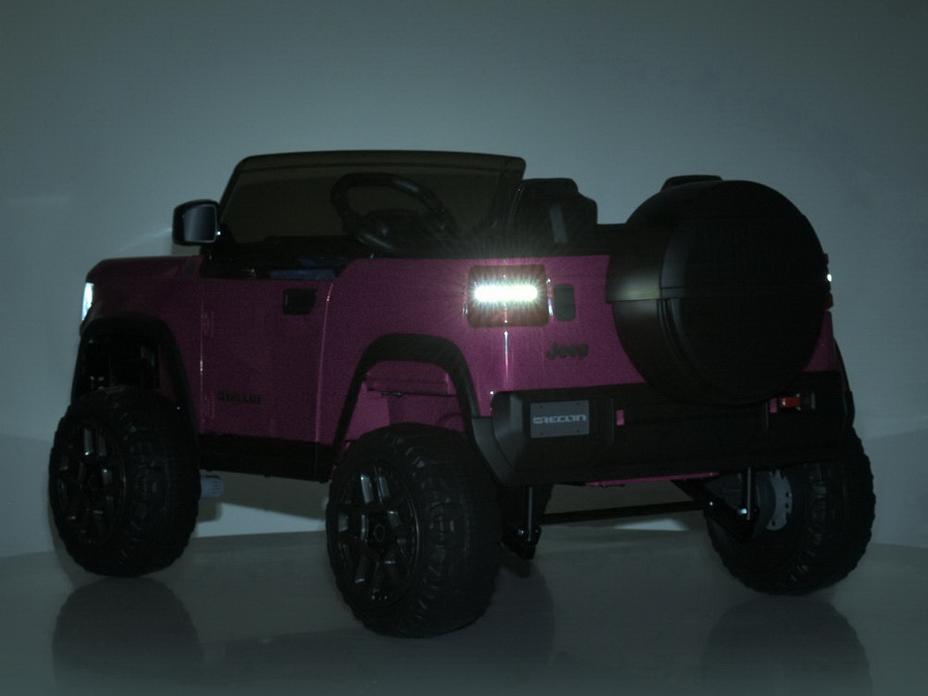 Електромобіль двомісний JJ2500EBLR-8(24V), 141 см, 4x25W, EVA колеса, рожевий, Bambi Racer