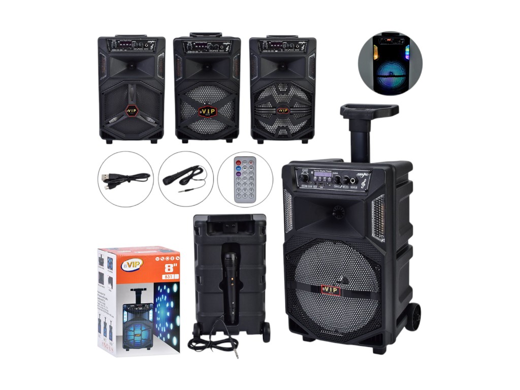 Колонка аккумуляторная Bluetooth JT-830-1-2-833-835, 4 вида (цена за 1шт)
