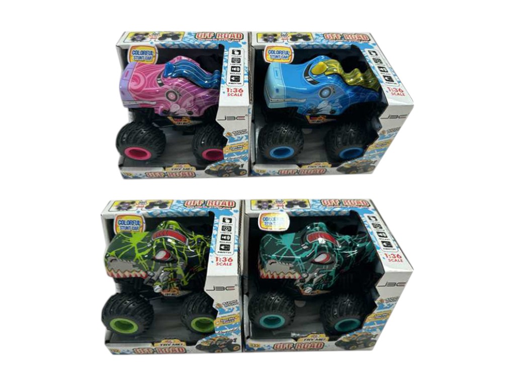 Джип инерционный со звуком и светом Dinosaur J0688-47-48, 14 см, резиновые колеса