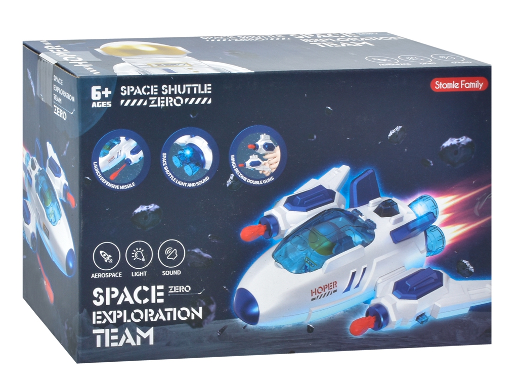 Космический шаттл стреляет K03-1, 22 см, звук и свет, фигурка астронавта, BabyToys