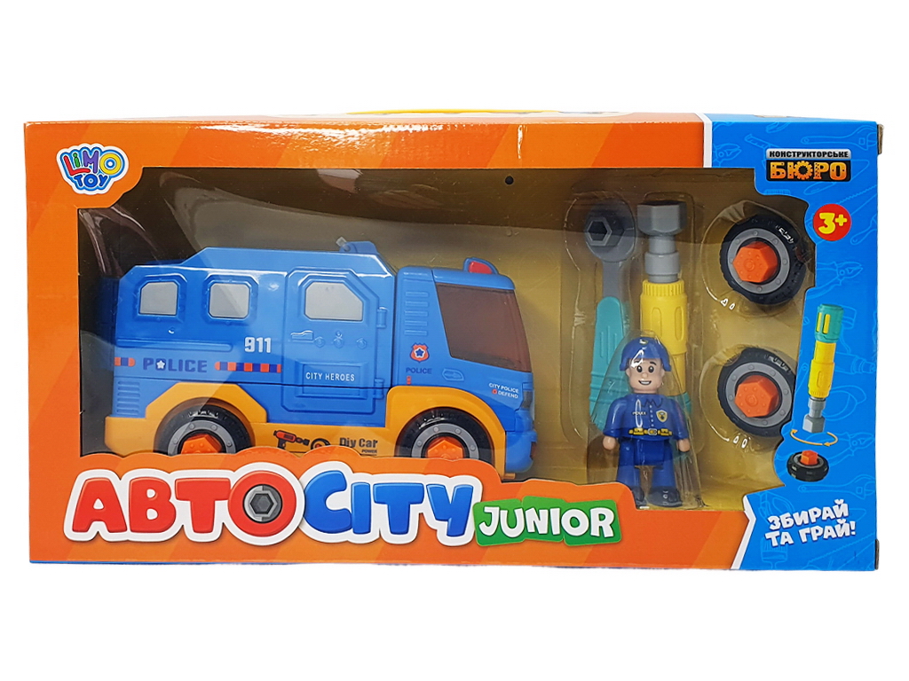 Конструктор на шурупах Машинка. Limo Toy KB 034