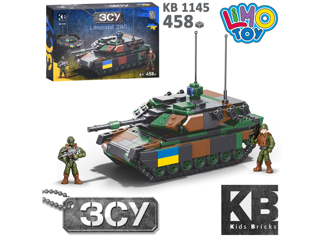 Конструктор танк Leopard 2A5. Limo Toy KB 1145. 458 деталей