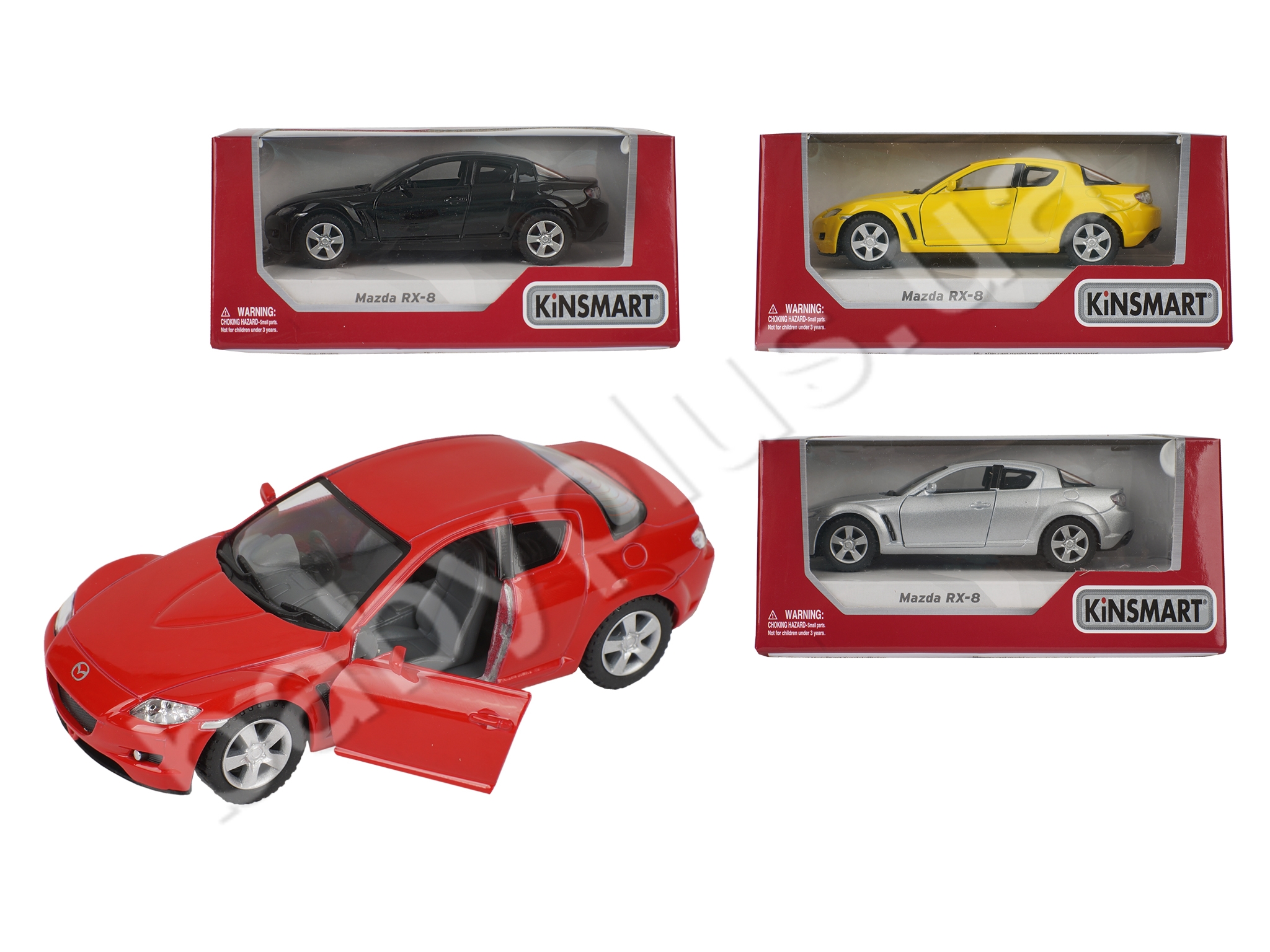 Купить Машинка металлическая инерционная MAZDA RX-8. Kinsmart KT