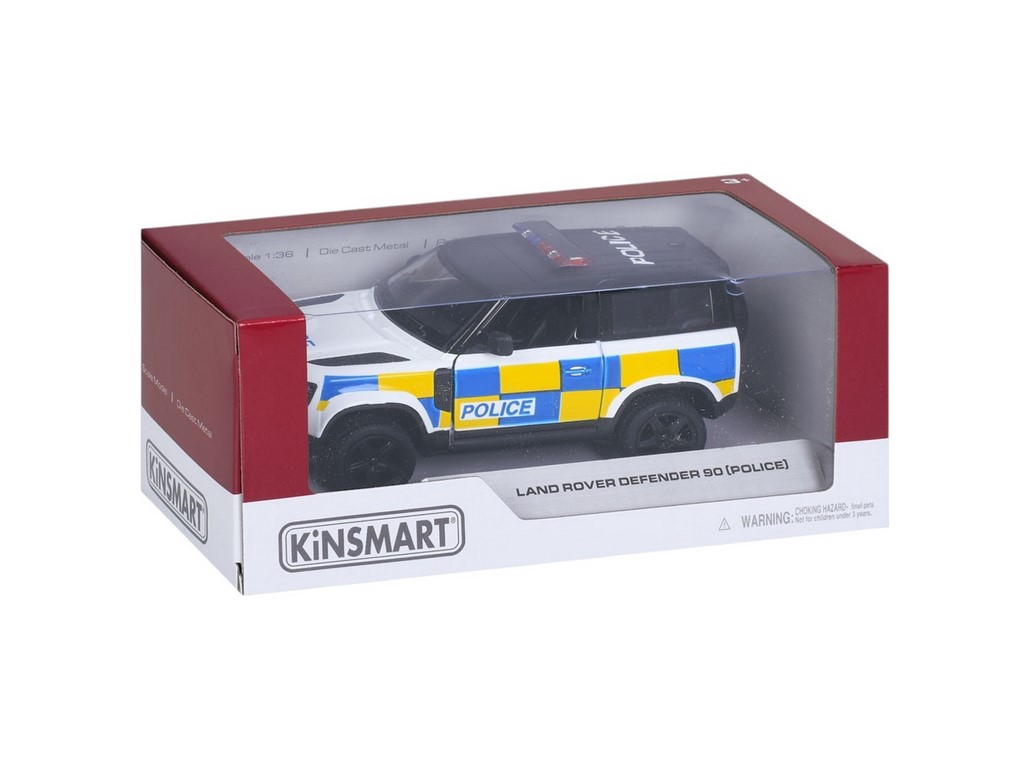 Машинка іграшкова Джип KT5428WP, поліція, метал, інерційна, 1:36, відкривні двері, KINSMART