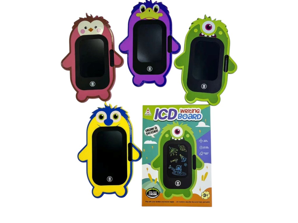 Планшет для рисования LCD LC66-42, 4 дюйма, цветной, на батарейках, 4 вида (цена за 1шт)