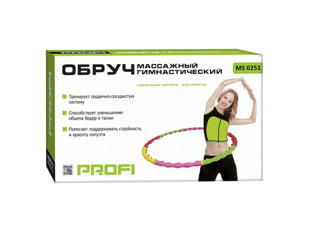 Обруч массажный разборной 8 частей. Profi M 0251
