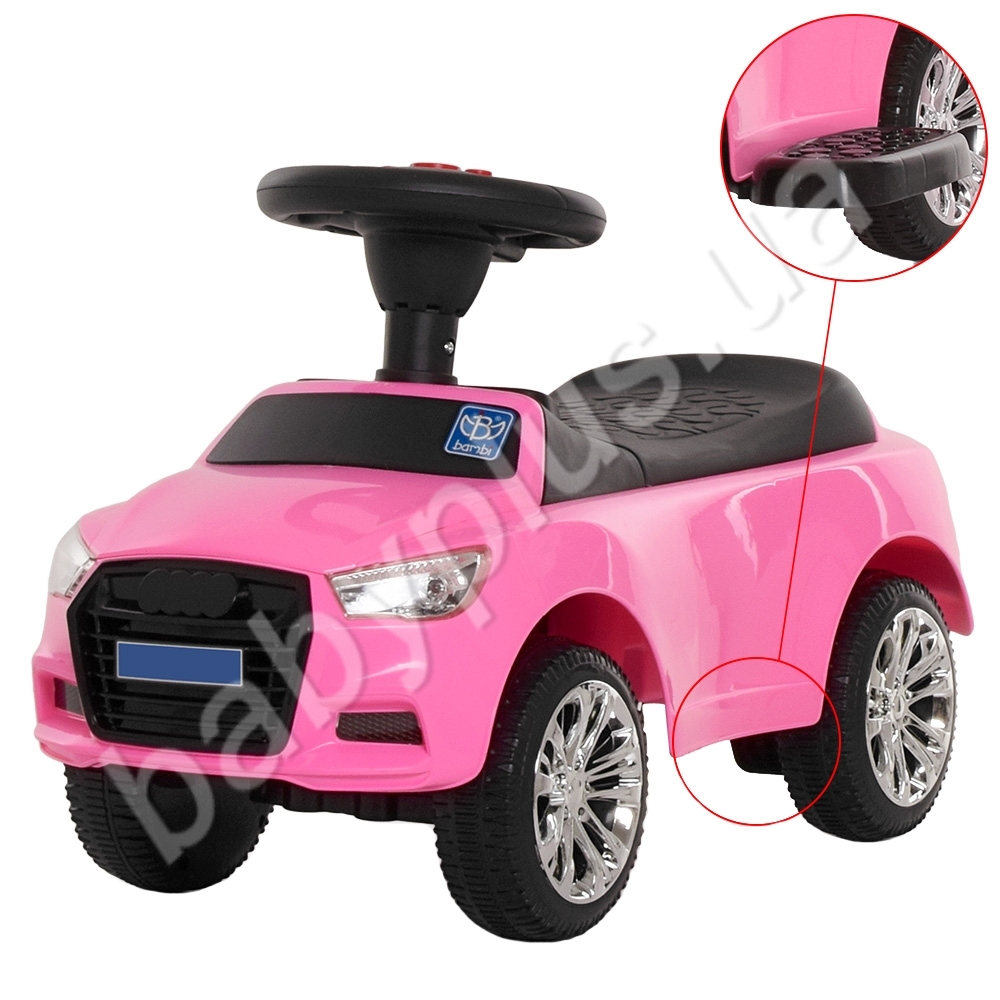 Каталка-толокар с родительской ручкой 2в1. Bambi M 3503A(MP3)-8