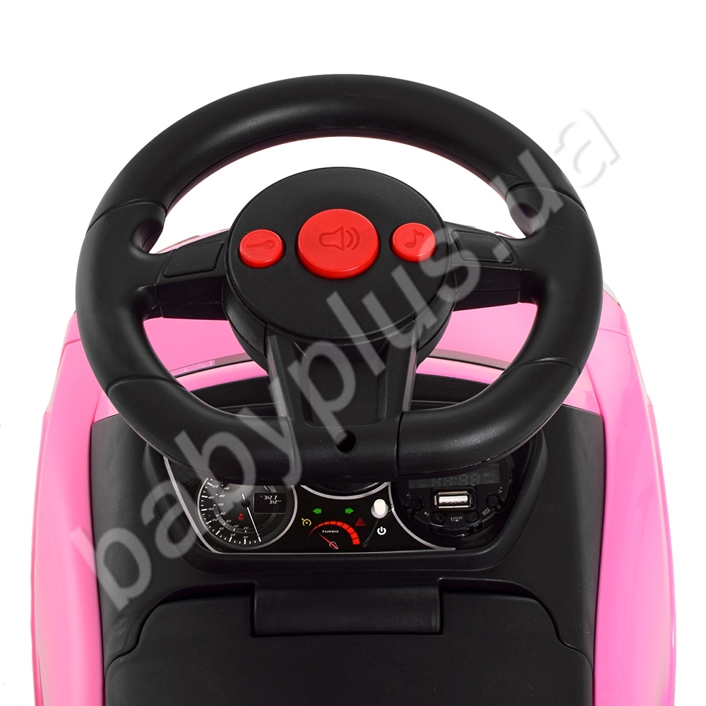 Каталка-толокар с родительской ручкой 2в1. Bambi M 3503A(MP3)-8