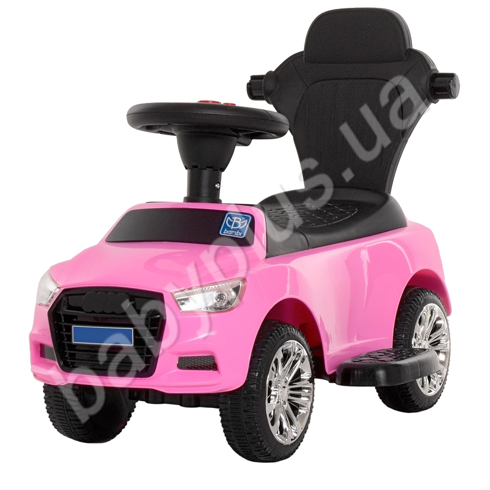 Каталка-толокар с родительской ручкой 2в1. Bambi M 3503A(MP3)-8