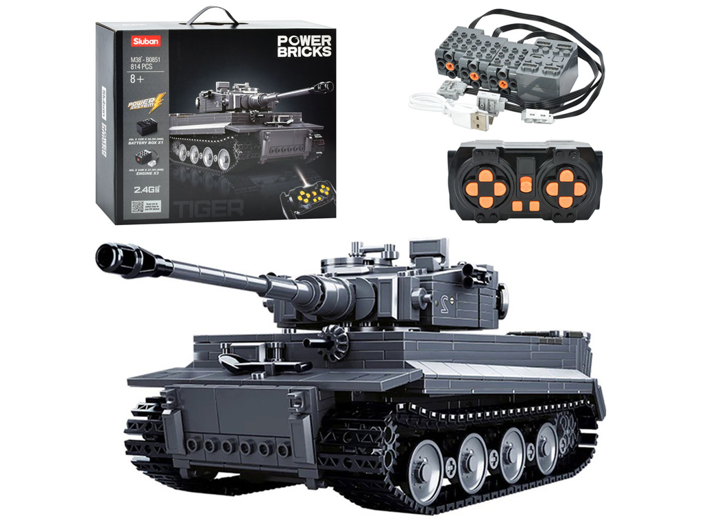 Конструктор Танк 28 см. 814 деталей. M38-B0851