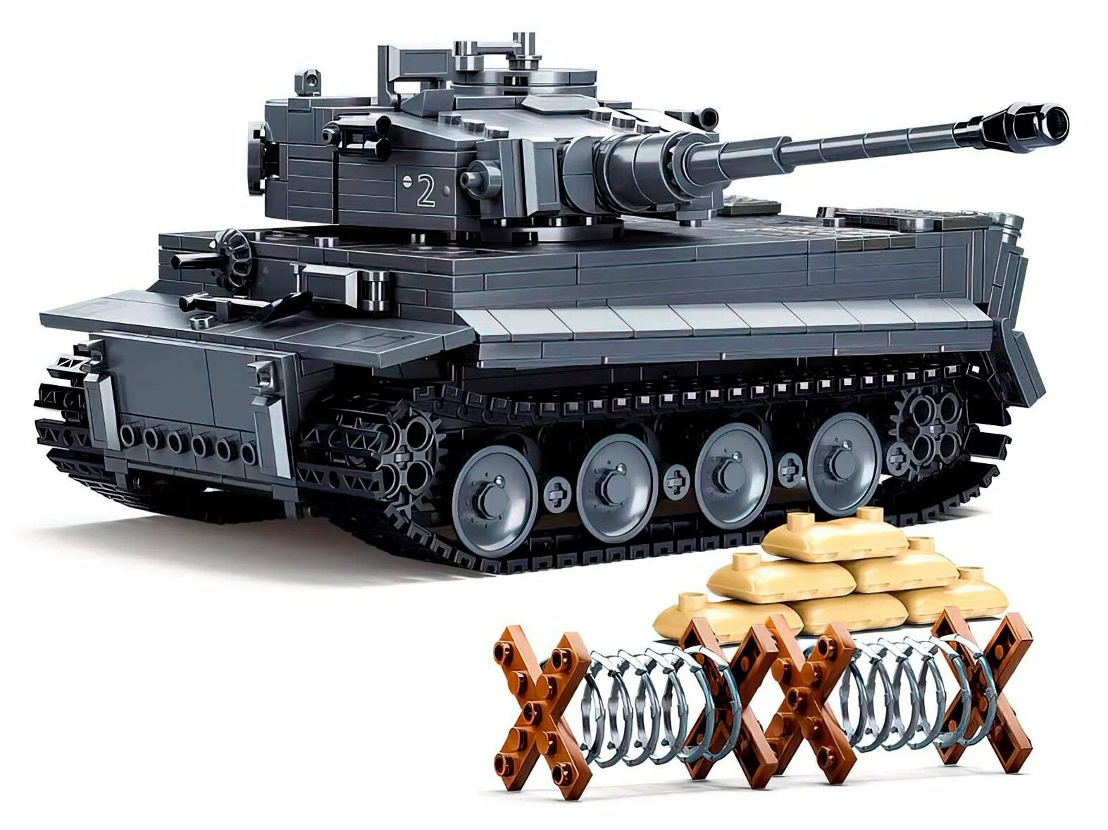 Конструктор Танк 28 см. 814 деталей. M38-B0851