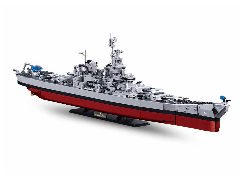 Конструктор блочний Військовий корабель у масштабі 1:350, 1739 елементів