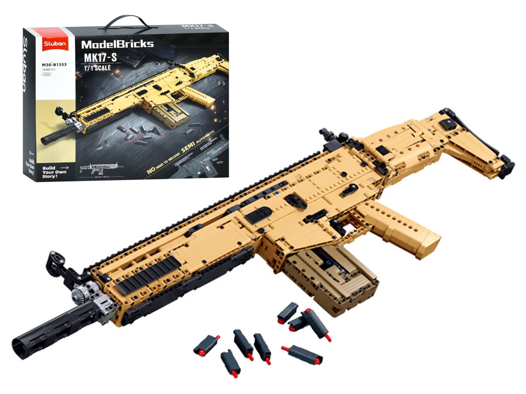 Конструктор автомат SLUBAN M38-B1353, 1690 деталей
