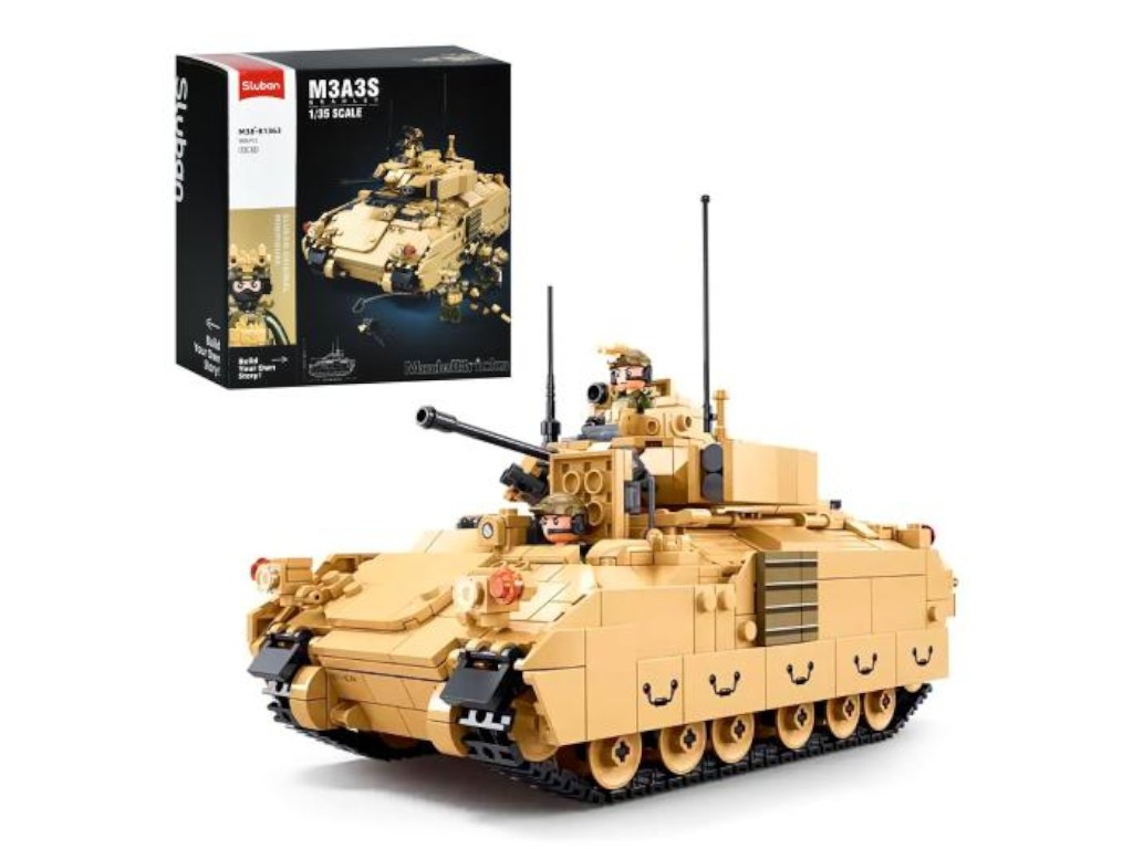 Конструктор танк SLUBAN M38-B1363 з фігурками, 905 деталей