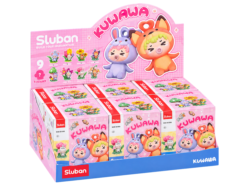 Конструктор детский Sluban Фигурка в цветах, 9 видов (микс видов)
