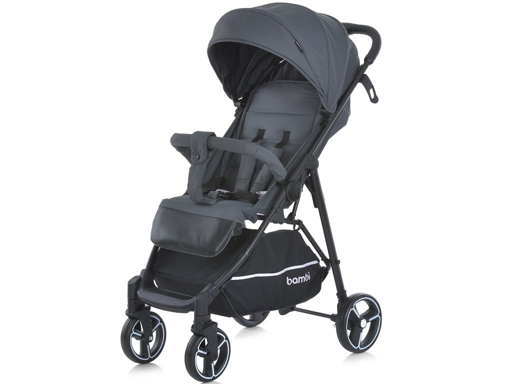 Коляска дитяча прогулянкова. Bambi M 4249-2 Gray Matt