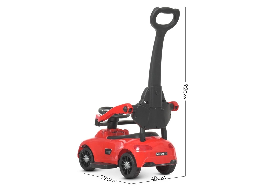 Каталка-толокар з батьківською ручкою. Bambi Racer M 4578-3