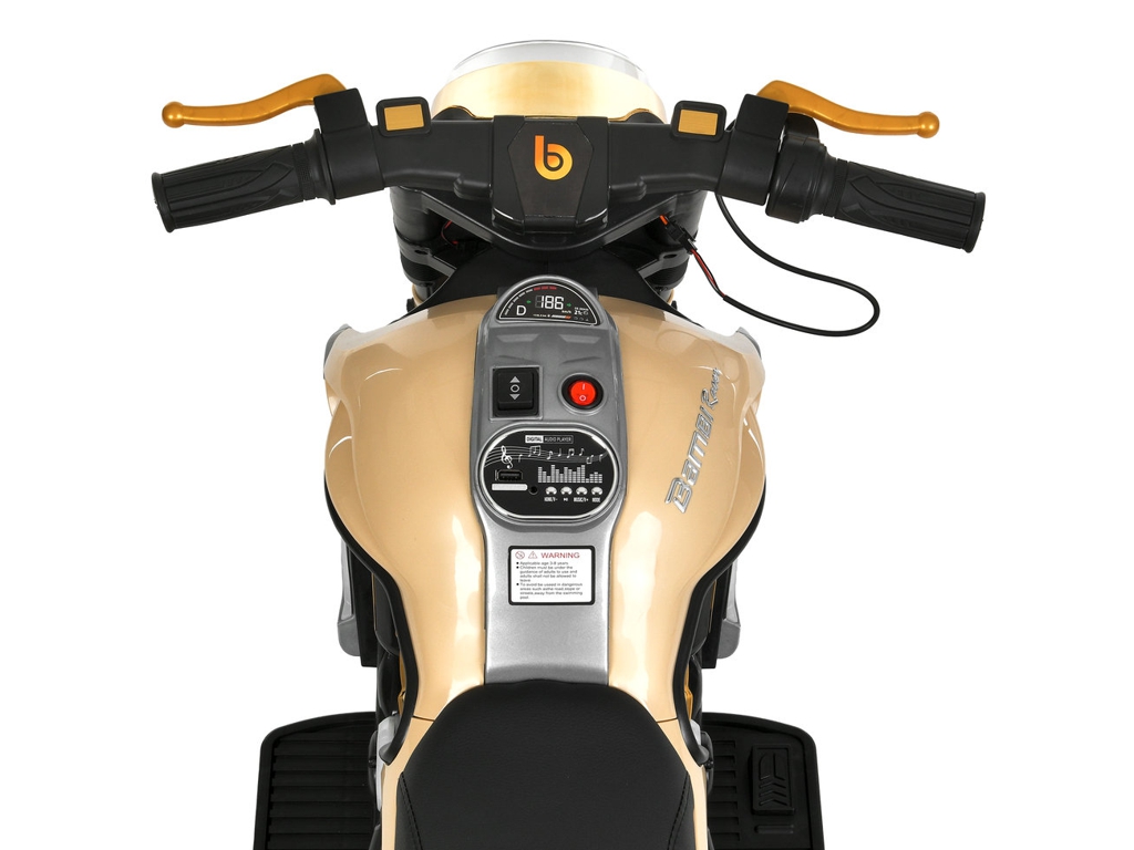 Детский электромотоцикл Bambi Racer M 5048EL-13, 2х25W, 1х12V/9AH, MP3, USB, Bluetooth, TF