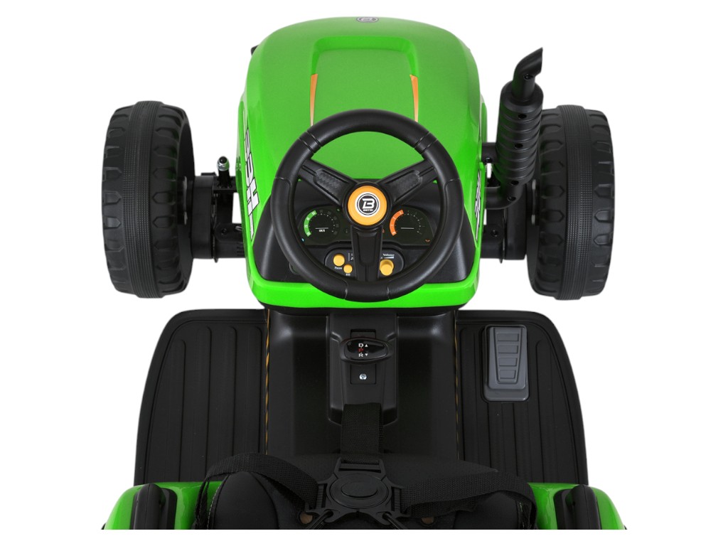 Трактор детский Bambi Racer, с прицепом, 2 передних мотора по 20W, 2 задних мотора по 25W, 1 аккумул