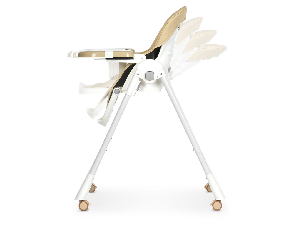 Детский стульчик для кормления Bambi M 5673 Beige, 8 положений высоты, 2 положения спинки, бежевый