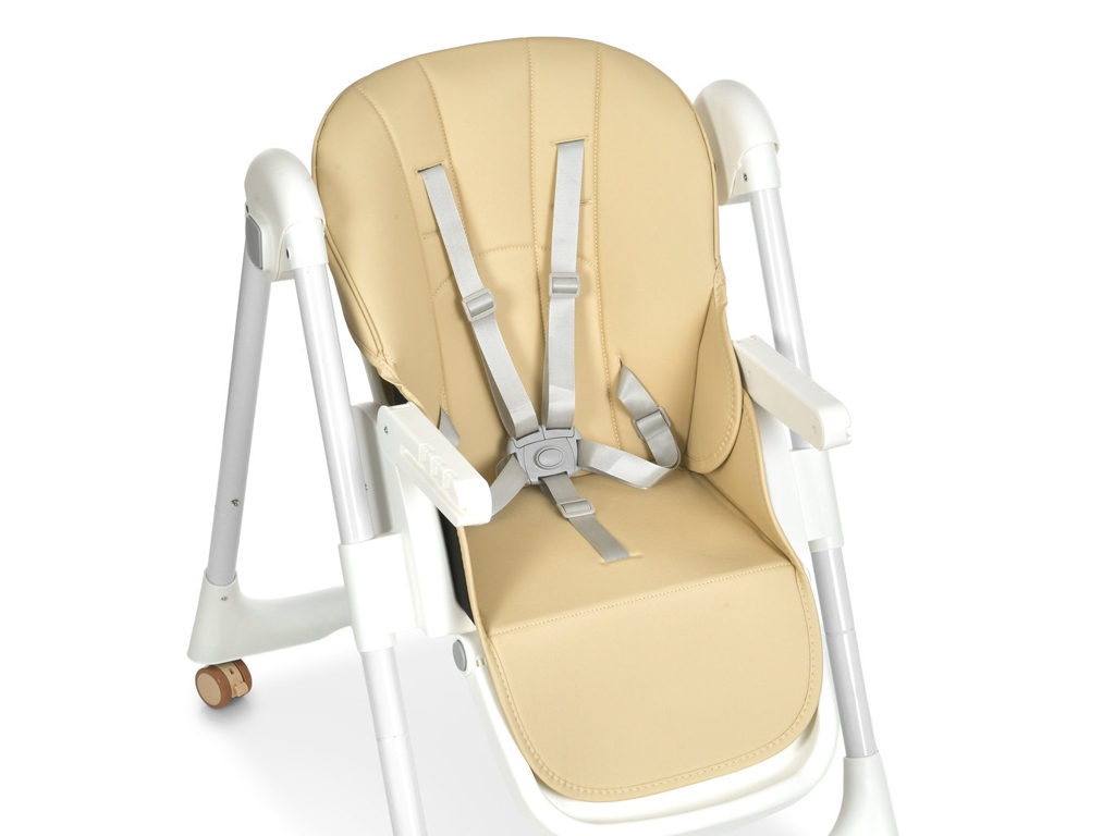 Детский стульчик для кормления Bambi M 5673 Beige, 8 положений высоты, 2 положения спинки, бежевый