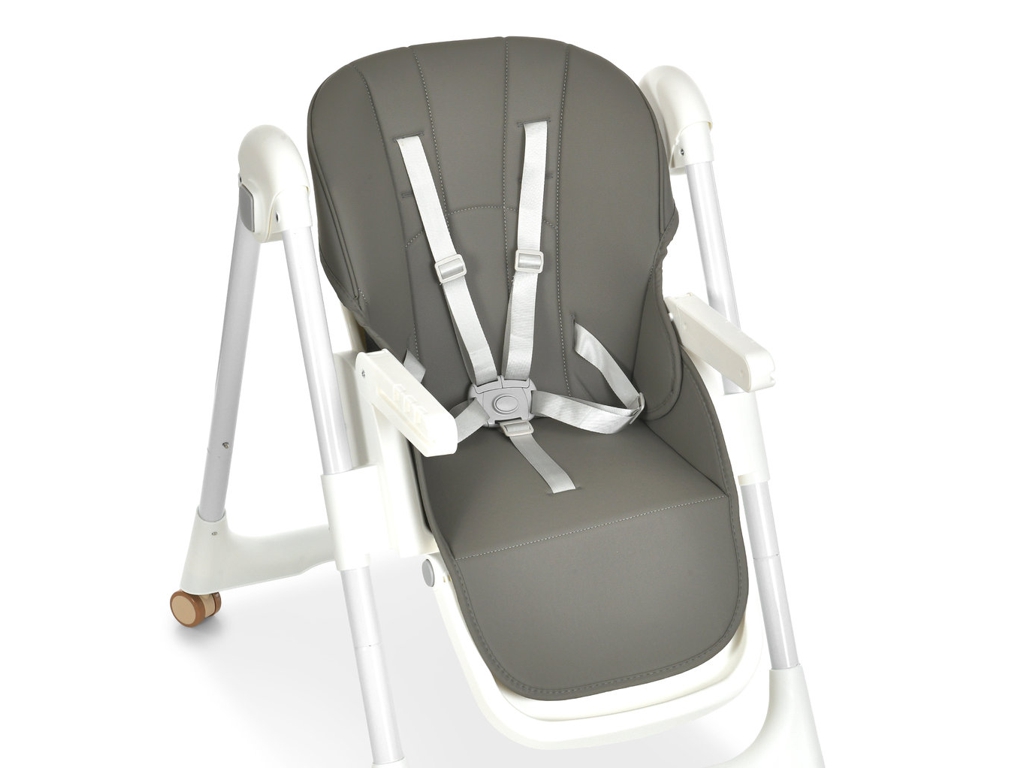 Детский стульчик для кормления Bambi M 5673 Gray, 8 положений высоты, 2 положения спинки, серый