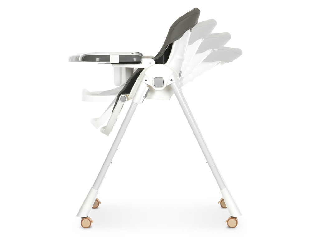 Детский стульчик для кормления Bambi M 5673 Gray, 8 положений высоты, 2 положения спинки, серый