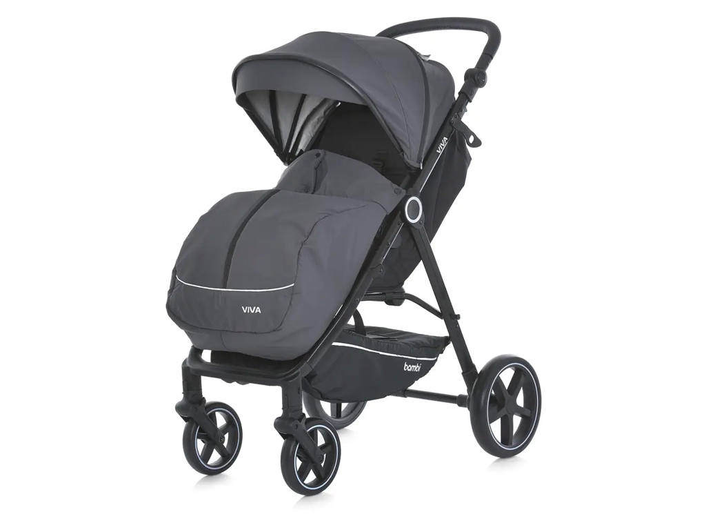 Коляска дитяча прогулянкова. Bambi M 5723 VIVA Ash gray
