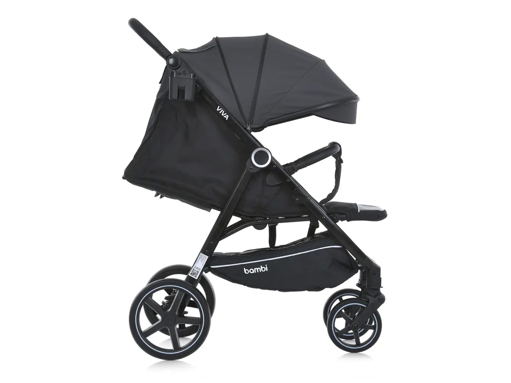 Коляска дитяча прогулянкова. Bambi M 5723 VIVA Ash gray