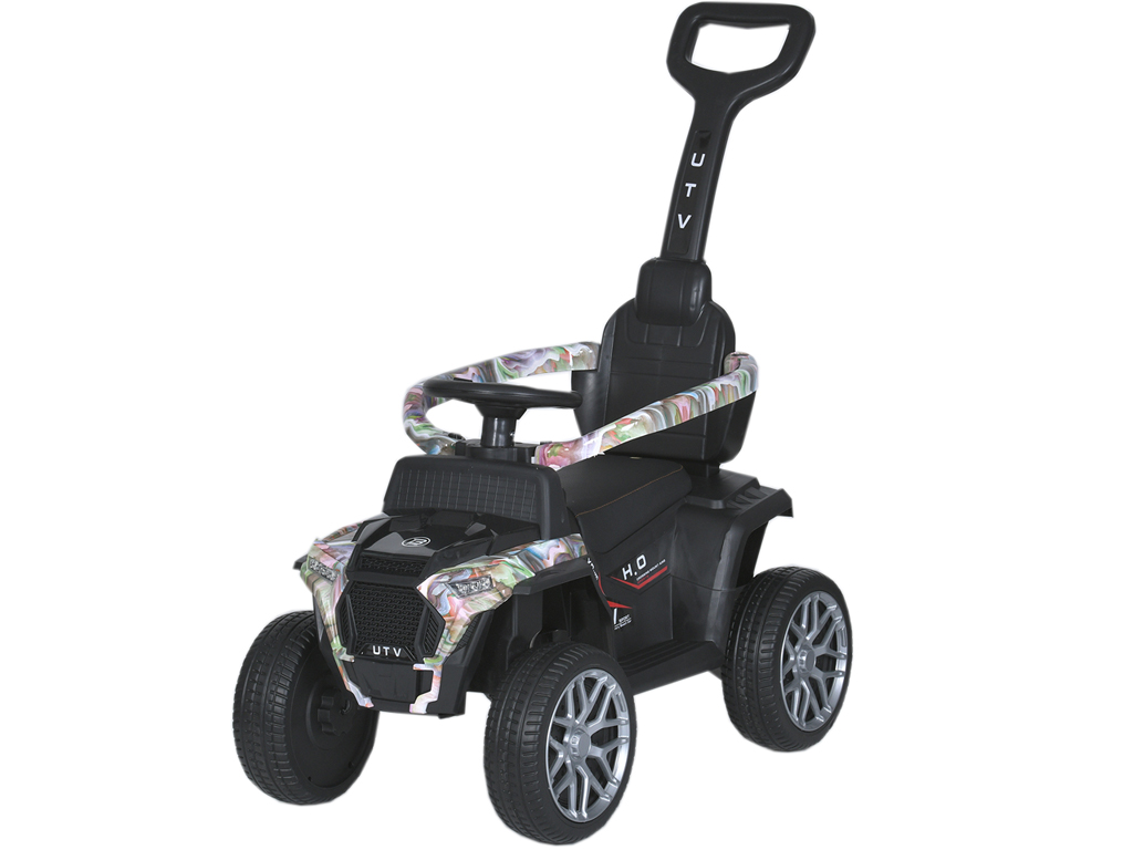 Каталка-толокар с родительской ручкой 2в1. Bambi Racer M 5732EBLR-1