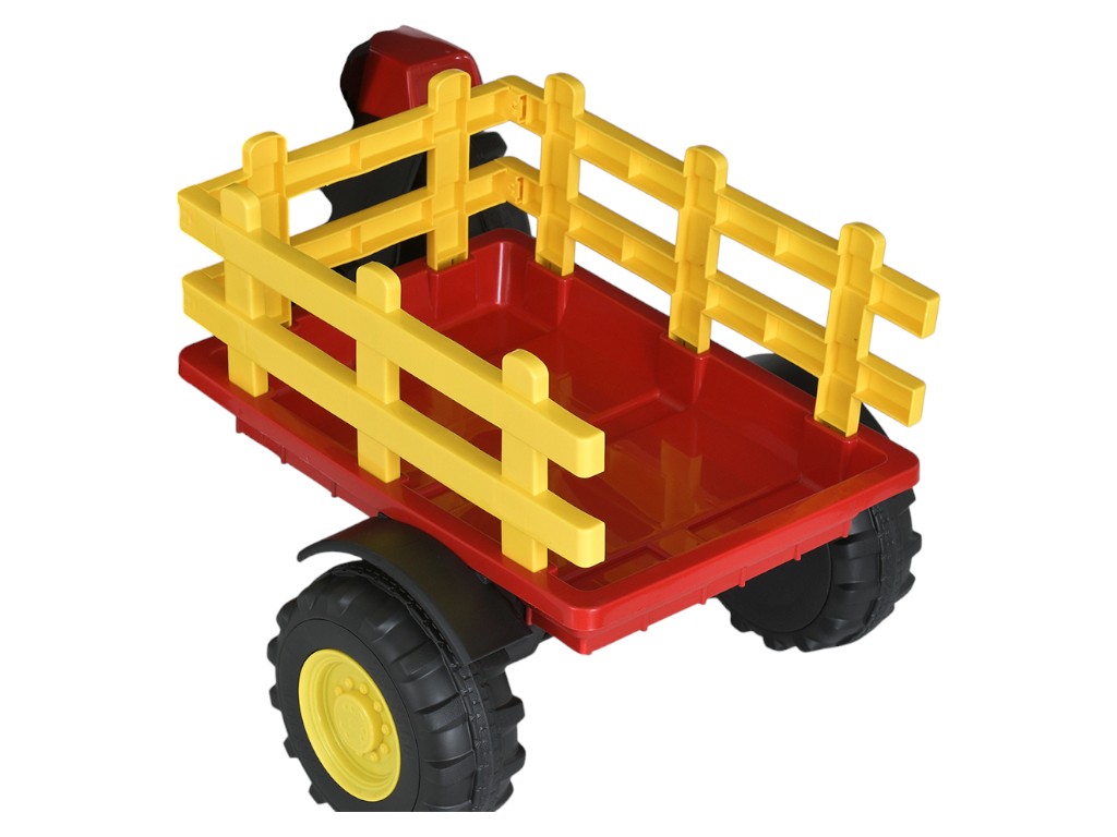 Трактор детский Bambi Racer, с прицепом, 2 мотора 35W, аккумулятор 12V9AH, MP3, USB, EVA-колеса