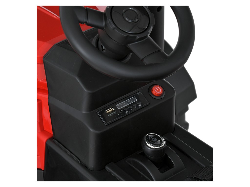 Трактор детский Bambi Racer, с прицепом, 2 мотора 35W, аккумулятор 12V9AH, MP3, USB, EVA-колеса