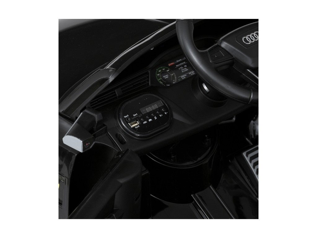 Дитячий електромобіль на радіокеруванні MP3, USB, Bluetooth, TF, EVA-колеса, музика, світло, шкіряне