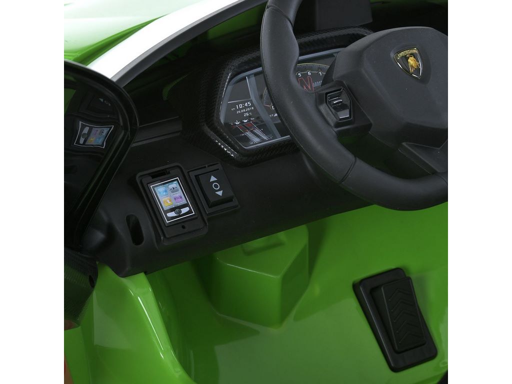 Детский электромобиль зеленый Lamborghini