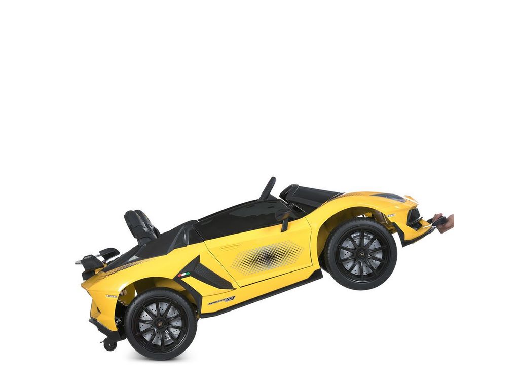 Дитячий електромобіль жовтий Lamborghini