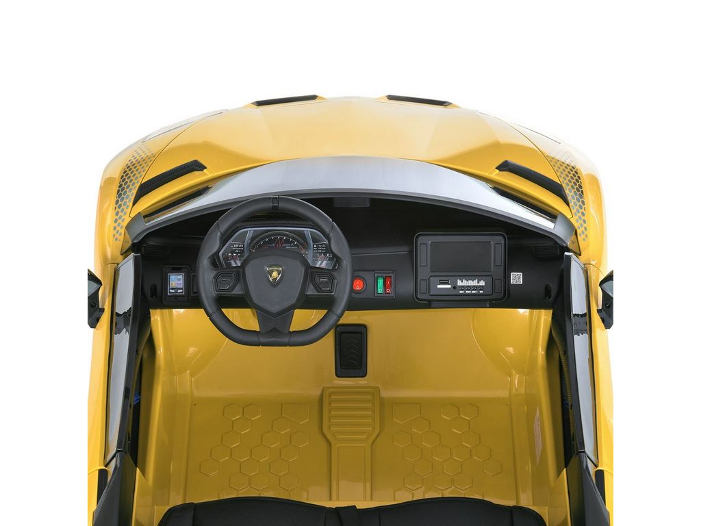 Дитячий електромобіль жовтий Lamborghini