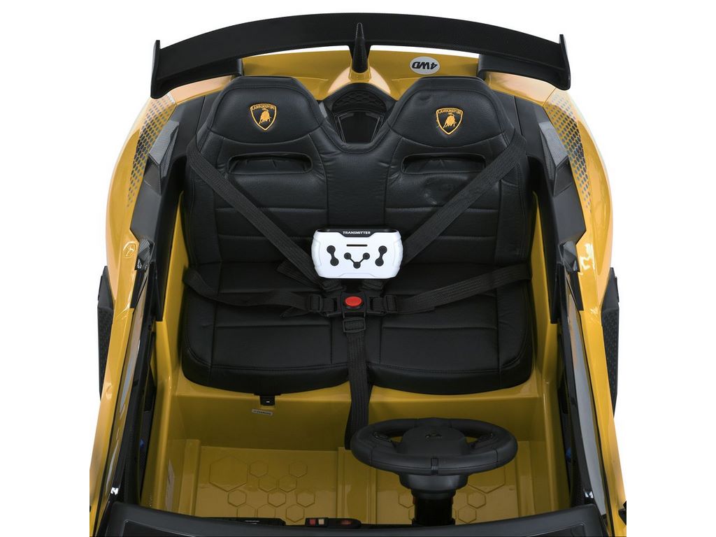 Дитячий електромобіль жовтий Lamborghini