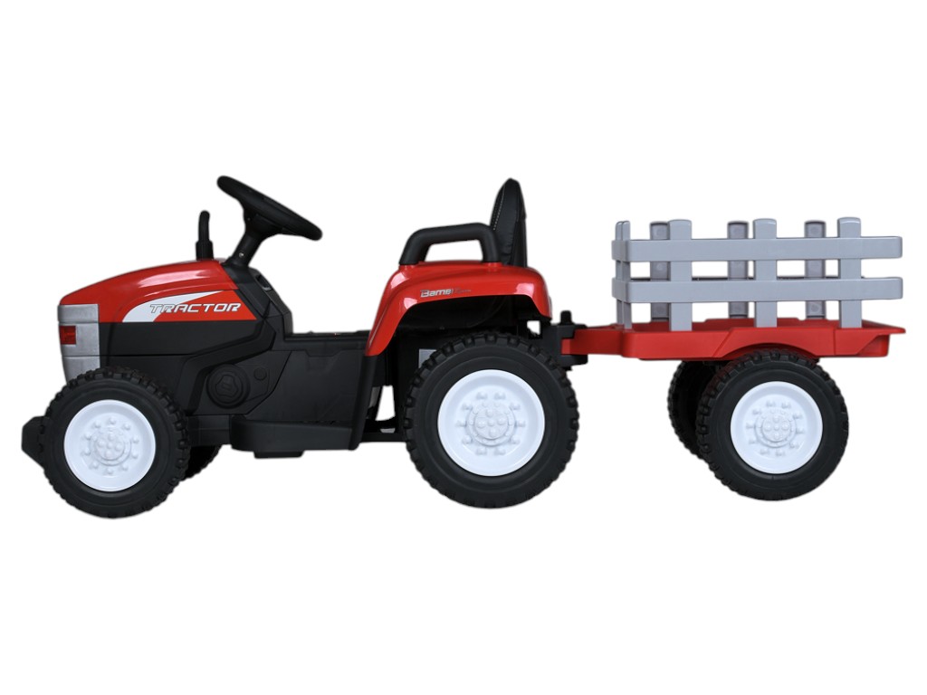 Трактор детский Bambi Racer, с прицепом, 2 мотора 45W, аккумулятор 12V7AH, MP3, USB, EVA-колеса, кра