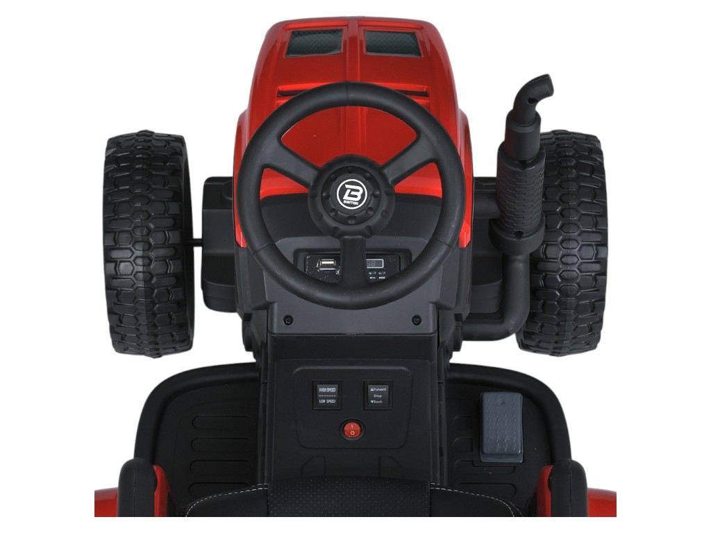 Трактор детский Bambi Racer, с прицепом, 2 мотора 45W, аккумулятор 12V7AH, MP3, USB, EVA-колеса, кра