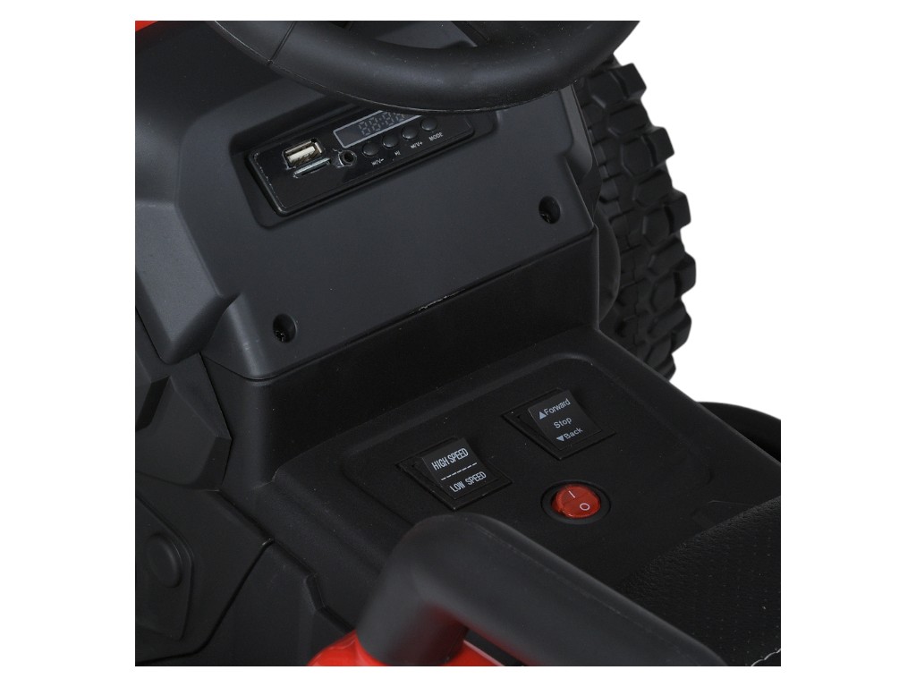 Трактор детский Bambi Racer, с прицепом, 2 мотора 45W, аккумулятор 12V7AH, MP3, USB, EVA-колеса, кра