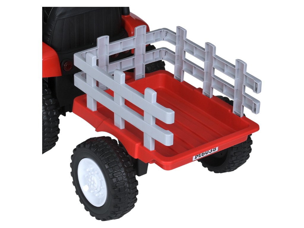 Трактор детский Bambi Racer, с прицепом, 2 мотора 45W, аккумулятор 12V7AH, MP3, USB, EVA-колеса, кра