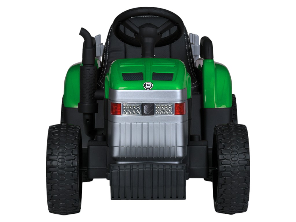 Трактор детский Bambi Racer, с прицепом, 2 мотора 45W, аккумулятор 12V7AH, MP3, USB, EVA-колеса, зел