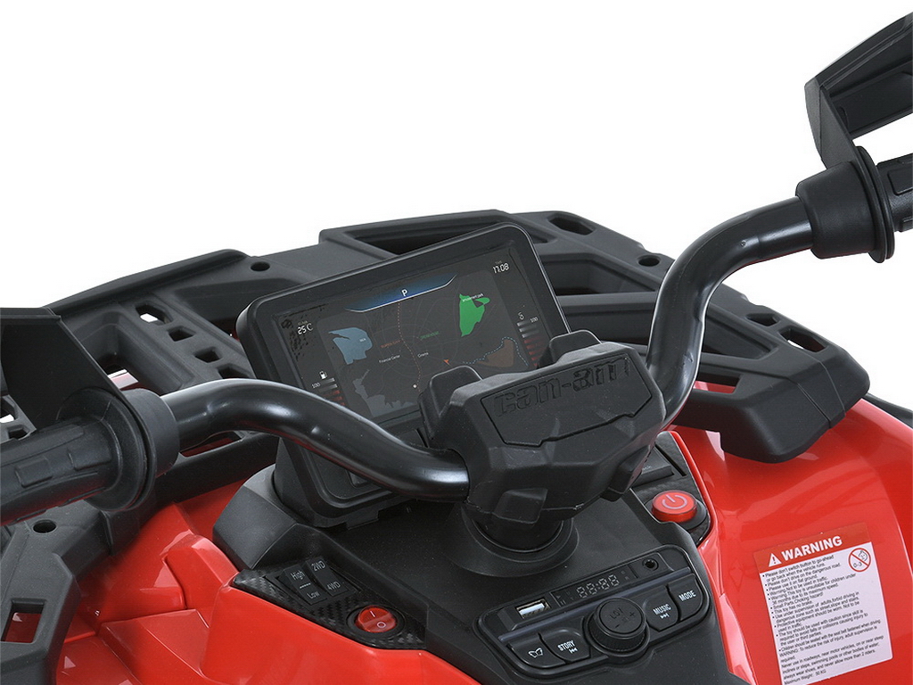 Квадроцикл электрический с пультом 2,4G M 6080EBLR-3, 113 см, свет и MP3, красный, Bambi